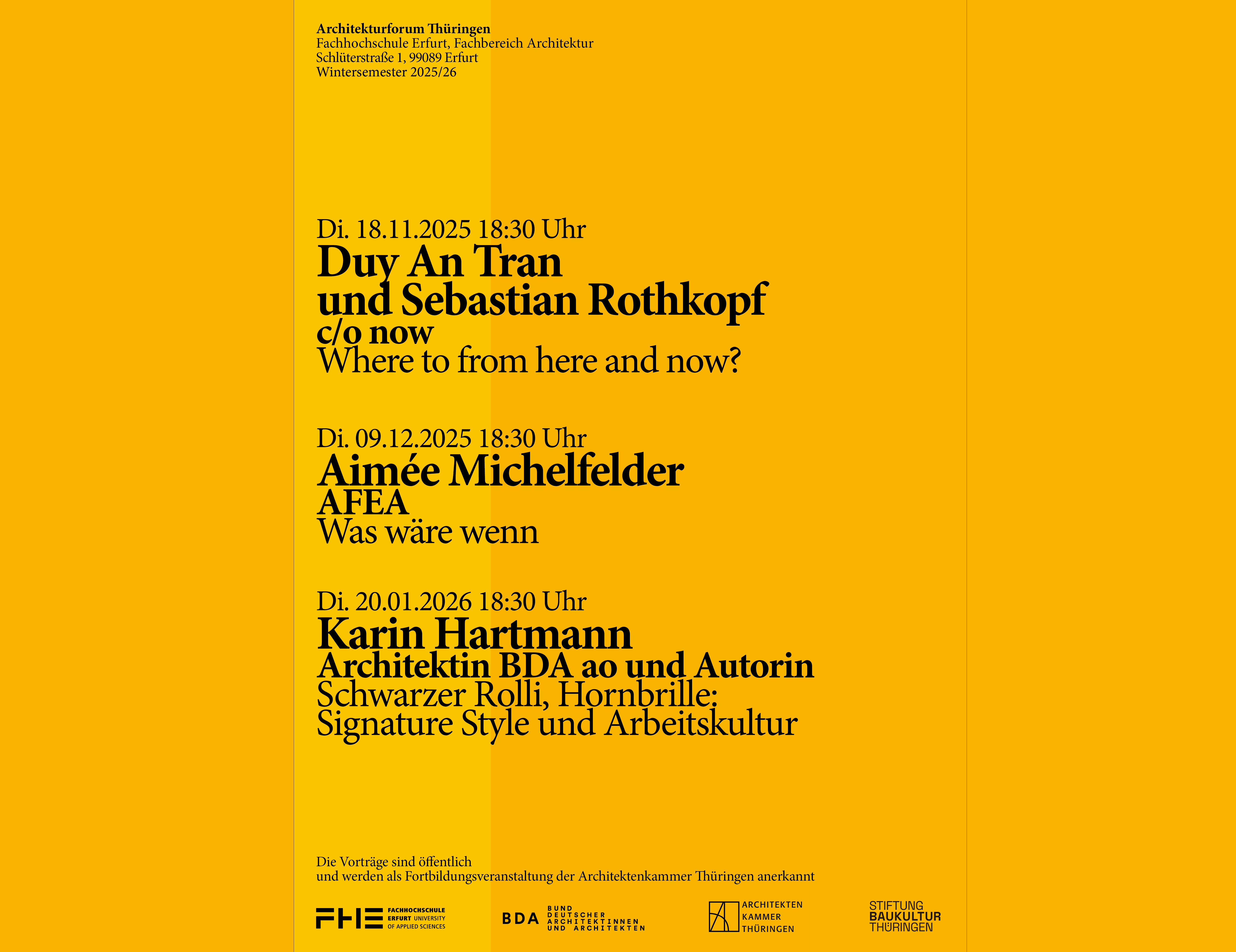 9.12.: Architekturforum Thüringen mit Aimée Michelfelder